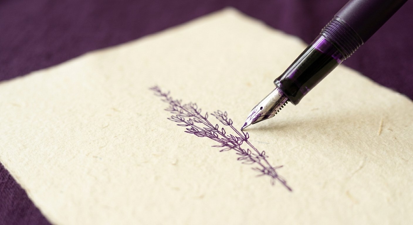 Hand writing in a ledger